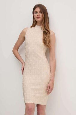 Šaty Marciano by Guess MARTI béžová farba, mini, priliehavé, 4YGK0A 5718Z