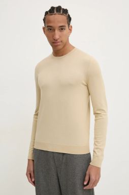 Sveter HUGO pánsky, béžová farba, tenký, 50532074