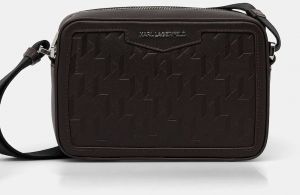 Kožená taška Karl Lagerfeld K/LOOM čierna farba, A1M30067