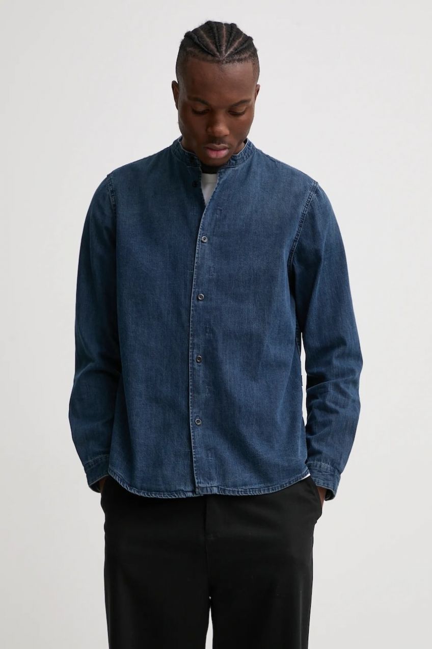 Bavlnená košeľa G-Star pánska, regular, so stojačikom, D25157-D252