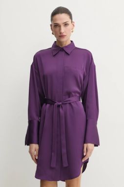 Šaty MAX&Co. fialová farba, mini, oversize, 2516221031200