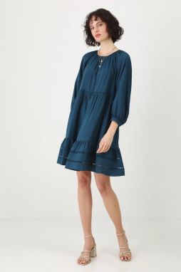 Šaty Medicine tyrkysová farba, mini, oversize