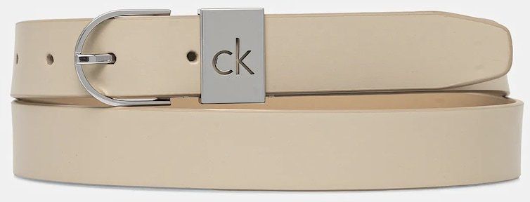 Opasok Calvin Klein dámsky, béžová farba, K60K612936