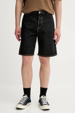 Rifľové krátke nohavice Samsoe Samsoe SAEDDIE šedá farba, M25200086