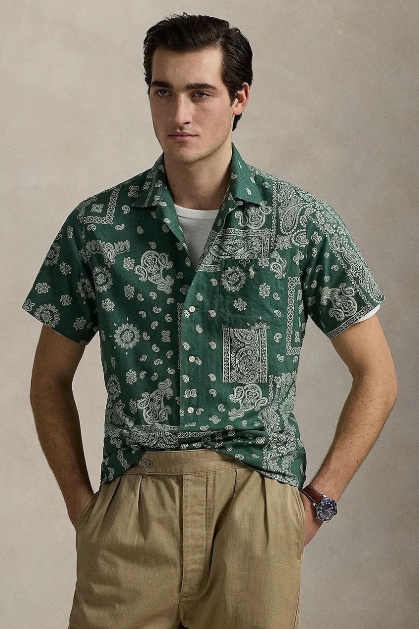 Ľanová košeľa Polo Ralph Lauren viac farieb, regular, 710971799