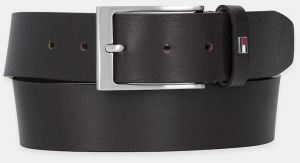 Kožený opasok Tommy Hilfiger hnedá farba, AM0AM13569