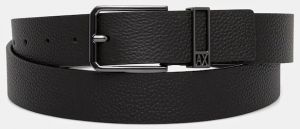 Kožený opasok Armani Exchange hnedá farba, XM001695 AF17387