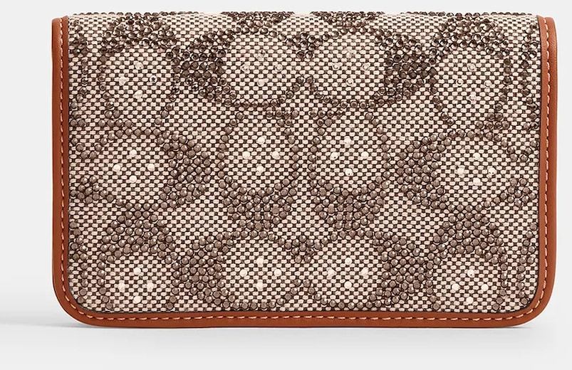 Kožená peňaženka Coach hnedá farba, CCD16