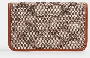 Kožená peňaženka Coach hnedá farba, CCD16