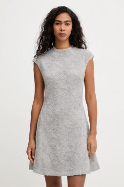 Šaty Rotate šedá farba, mini, áčkový strih, 1152301210