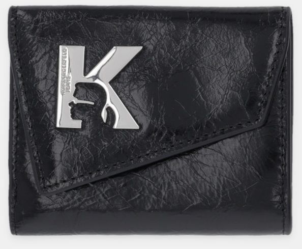 Kožená peňaženka Karl Lagerfeld Jeans čierna farba, B1W30191