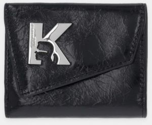 Kožená peňaženka Karl Lagerfeld Jeans čierna farba, B1W30191