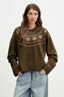 Sveter The Ragged Priest zelená farba, hrejivý, RPAW251055KW