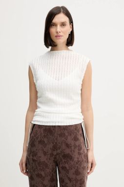 Blúzka Dkny biela farba, jednofarebná, P5JHTDPG