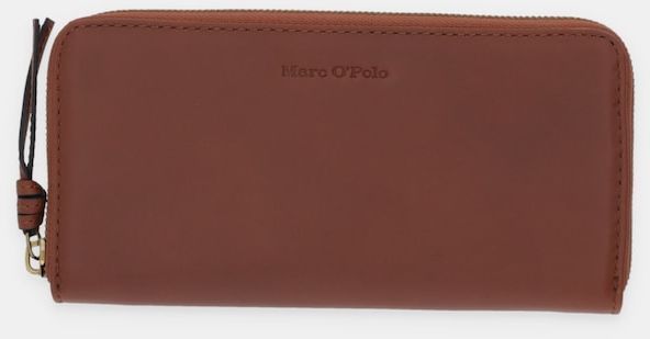 Kožená peňaženka Marc O'Polo hnedá farba, 5000007852