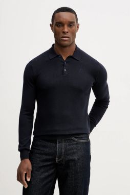 Bavlnený sveter Karl Lagerfeld tmavomodrá farba, ľahký, 561398.655007