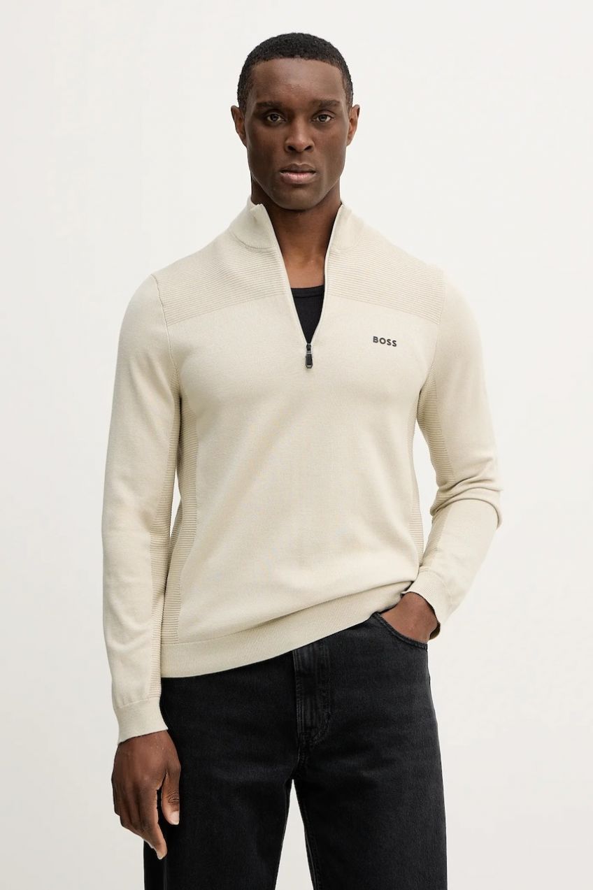 Sveter s prímesou vlny BOSS Green KN_Momentum-X QZ