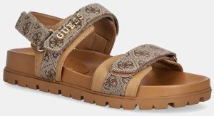 Sandále Guess FLORIZY2 hnedá farba, FLPZY2 FAL03