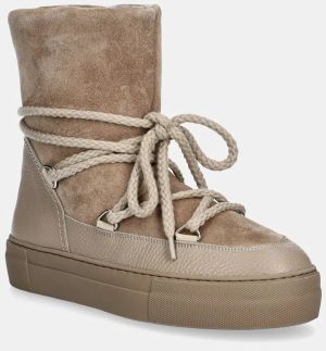 Kožené snehule Bianco BIATEDDY 2.0 béžová farba, 11331342