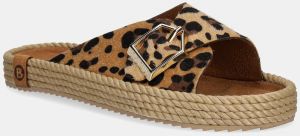 Kožené šľapky Bohonomad Casablanca dámske, béžová farba, CAS.12