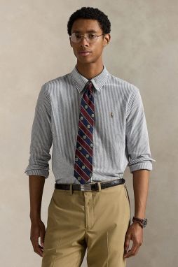 Bavlnená košeľa Polo Ralph Lauren biela farba, regular, s klasickým golierom, 710979489