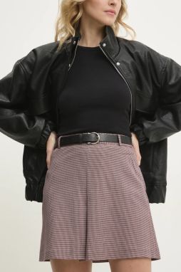 Bavlnená sukňa Answear.LAB červená farba, mini, rovný strih