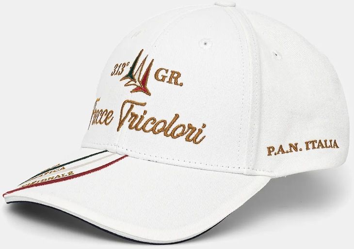 Bavlnená šiltovka Aeronautica Militare biela farba, s nášivkou, HA1205CT3299