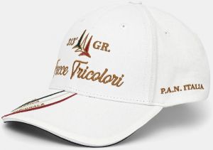 Bavlnená šiltovka Aeronautica Militare biela farba, s nášivkou, HA1205CT3299