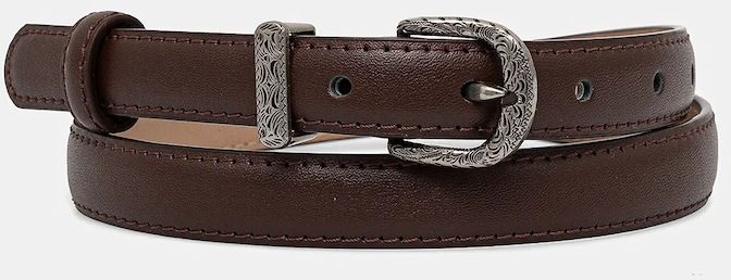 Kožený opasok Answear.LAB dámsky, hnedá farba