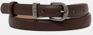 Kožený opasok Answear.LAB dámsky, hnedá farba