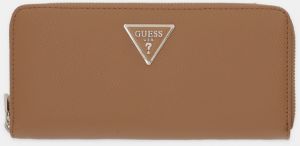 Peňaženka Guess LAUREL dámska, hnedá farba, SWZG74 59146