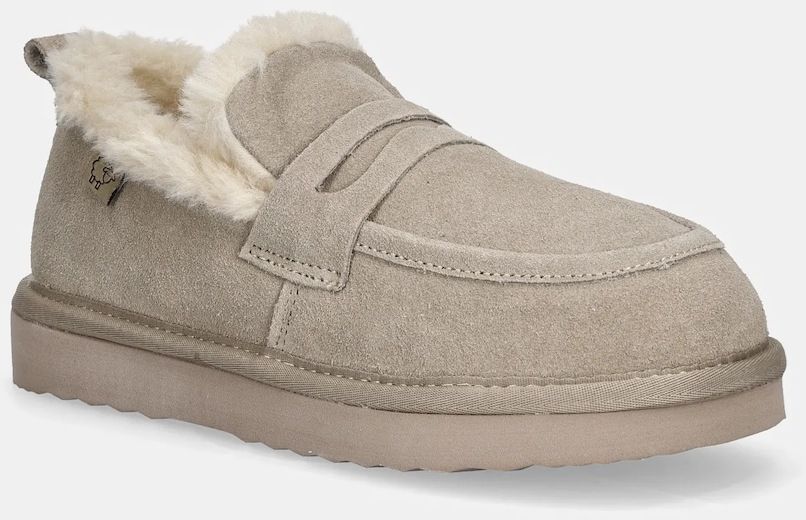 Semišové snehule Answear.LAB béžová farba