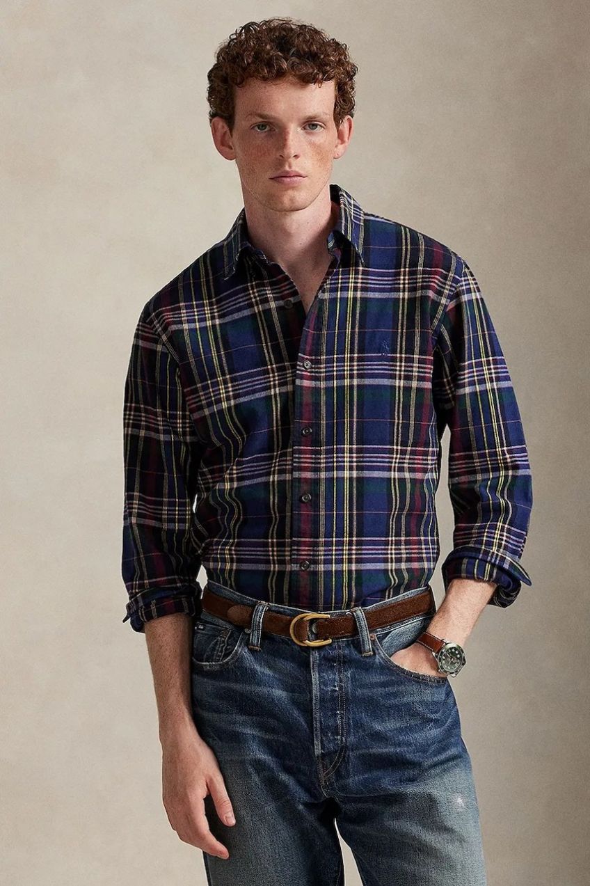 Bavlnená košeľa Polo Ralph Lauren zelená farba, regular, s golierom button-down, 710P00524