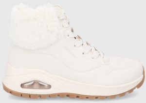 Snehule Skechers krémová farba