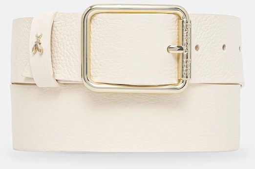 Kožený opasok Patrizia Pepe béžová farba, CW6409 L001