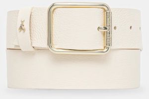 Kožený opasok Patrizia Pepe béžová farba, CW6409 L001