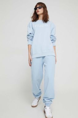 Bavlnená mikina HUGO dámska,s nášivkou,50512022