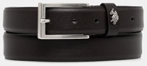 Kožený opasok U.S. Polo Assn. Hitchcock čierna farba, AIUH32375MHN