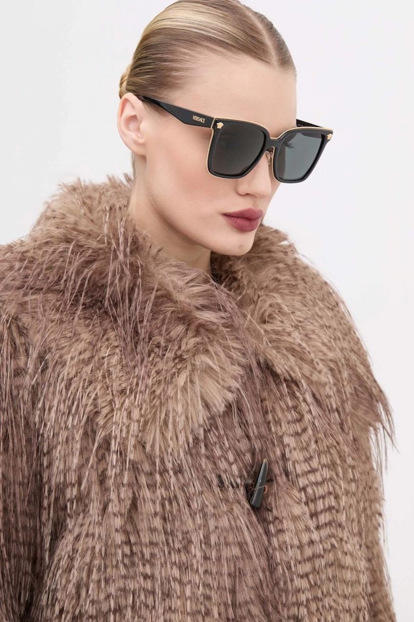 Slnečné okuliare Versace dámske, čierna farba, 0VE2278D