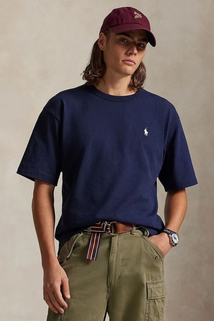 Bavlnené tričko Polo Ralph Lauren Tee pánske, biela farba, jednofarebné, 710964716