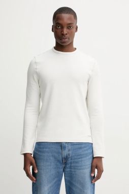 Tričko s dlhým rukávom Guess Jeans béžová farba, jednofarebné, M5YI00 KCXB1