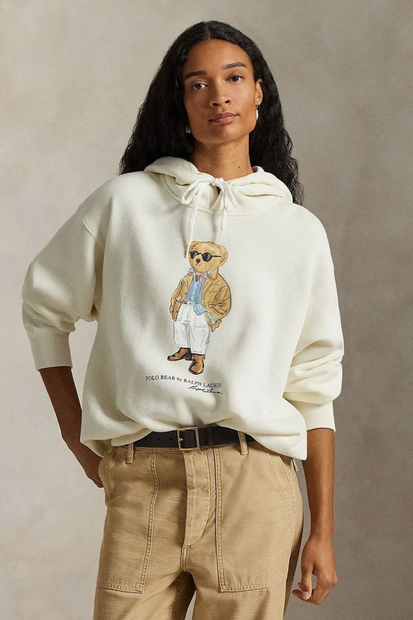 Mikina Polo Ralph Lauren béžová farba, s potlačou, 211A96598