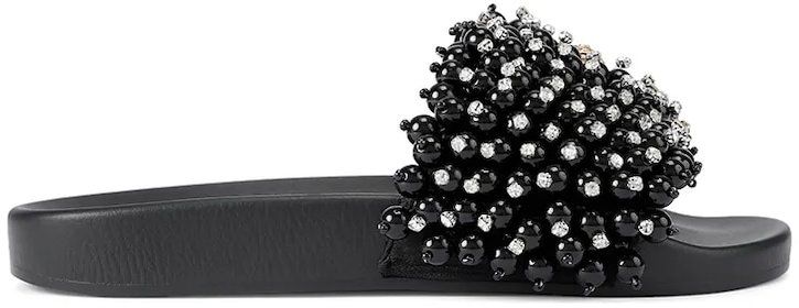 Šľapky Kurt Geiger London Meena Eagle Bead čierna farba, 5392209999