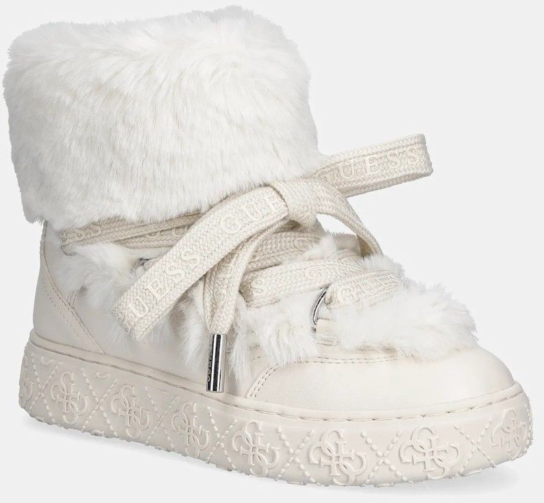 Snehule Guess UNESSA béžová farba, FLFUEK FUR10