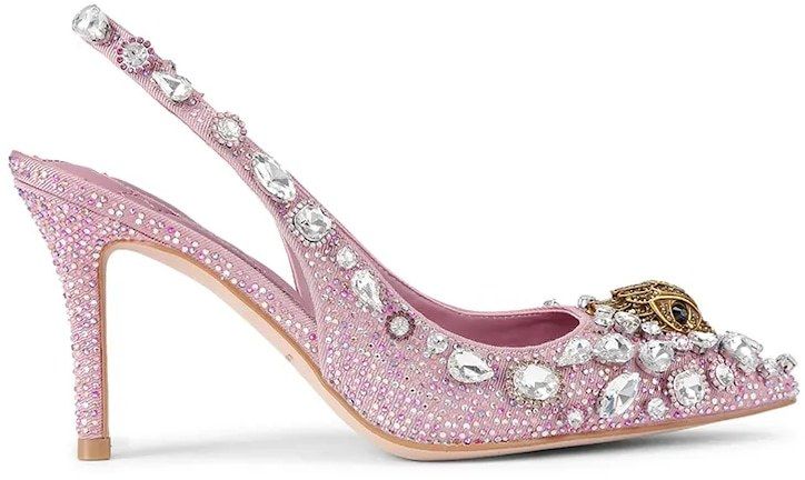 Lodičky Kurt Geiger London Belgravia C High Sling ružová farba, 5385853609