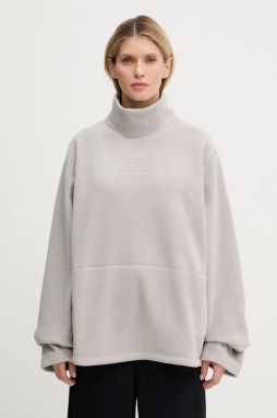 Fleecová mikina MM6 Maison Margiela x Salomon šedá farba, jednofarebná, S52NH0035.M20140.858