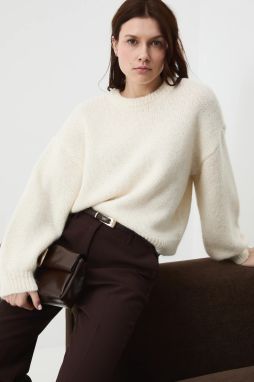 Sveter Medicine béžová farba, teplé