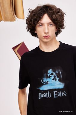 Bavlnené tričko Medicine pánske, čierna farba, s potlačou