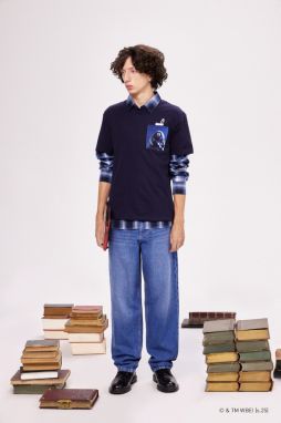 Bavlnené tričko Medicine pánske, tmavomodrá farba, s potlačou