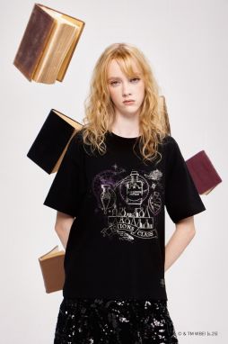 Bavlnené tričko Medicine dámske, čierna farba